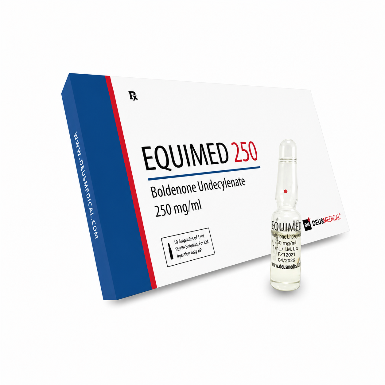 ChatGPT Image Aug 13, 2026, 01_04_38 PM DEUS MEDICAL – EQUIMED 250 (BOLDENONE UNDECYLENATE), 250mg/amp, 10 amps - Image 1