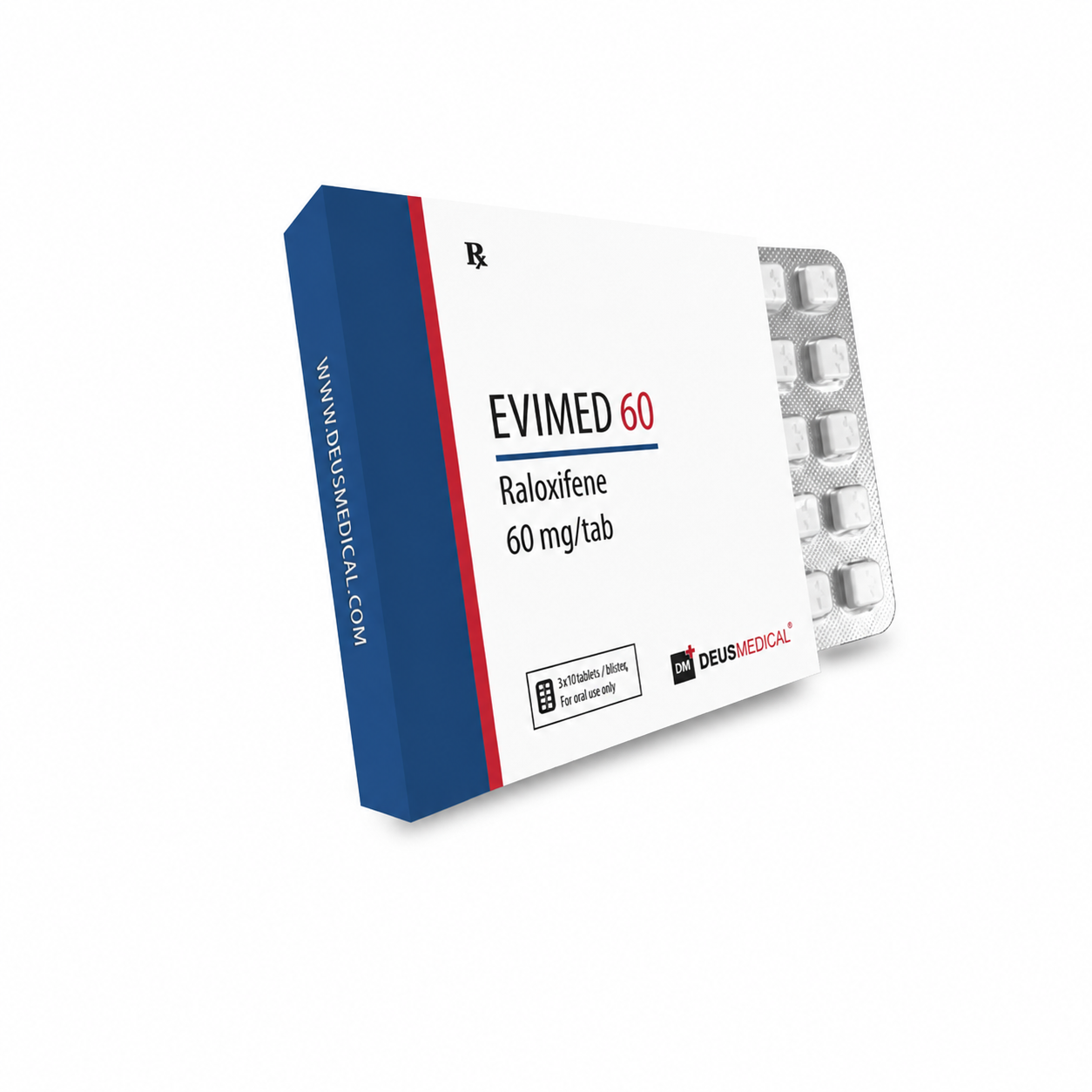 ChatGPT Image Aug 13, 2026, 01_40_42 PM DEUS MEDICAL – EVIMED 60 (RALOXIFENE HCL) 60mg/ 50tabs - Image 1