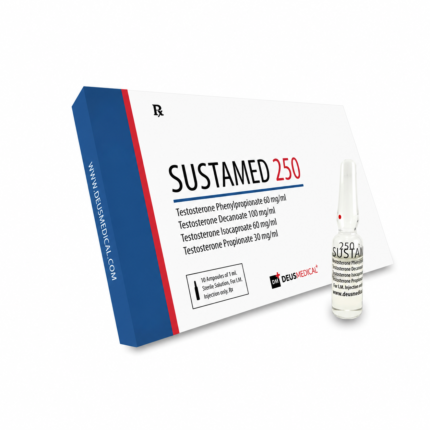 DEUS MEDICAL – SUSTAMED 250 (TESTOSTERONE MIX) 250mg/amp, 10 amps