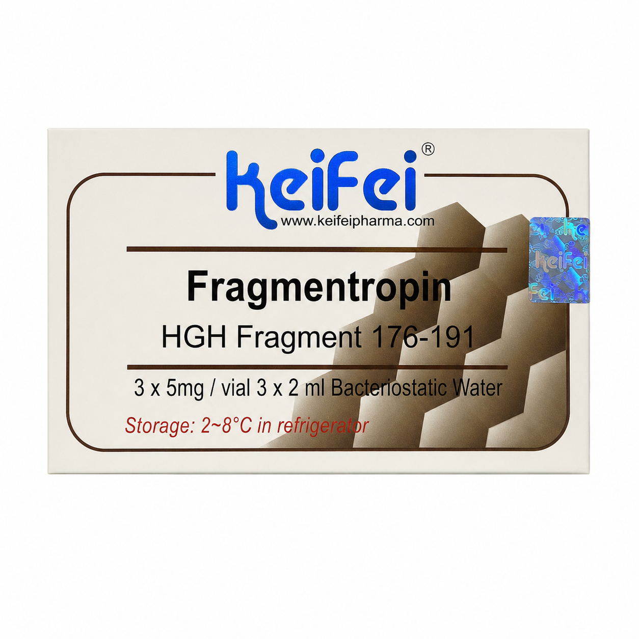 ChatGPT Image Aug 17, 2026, 01_42_11 PM KEIFEI PHARMA – FRAGMENTROPIN (HGH Fragment 176-191), 3 x 5mg vials (with BAC water) - Image 1