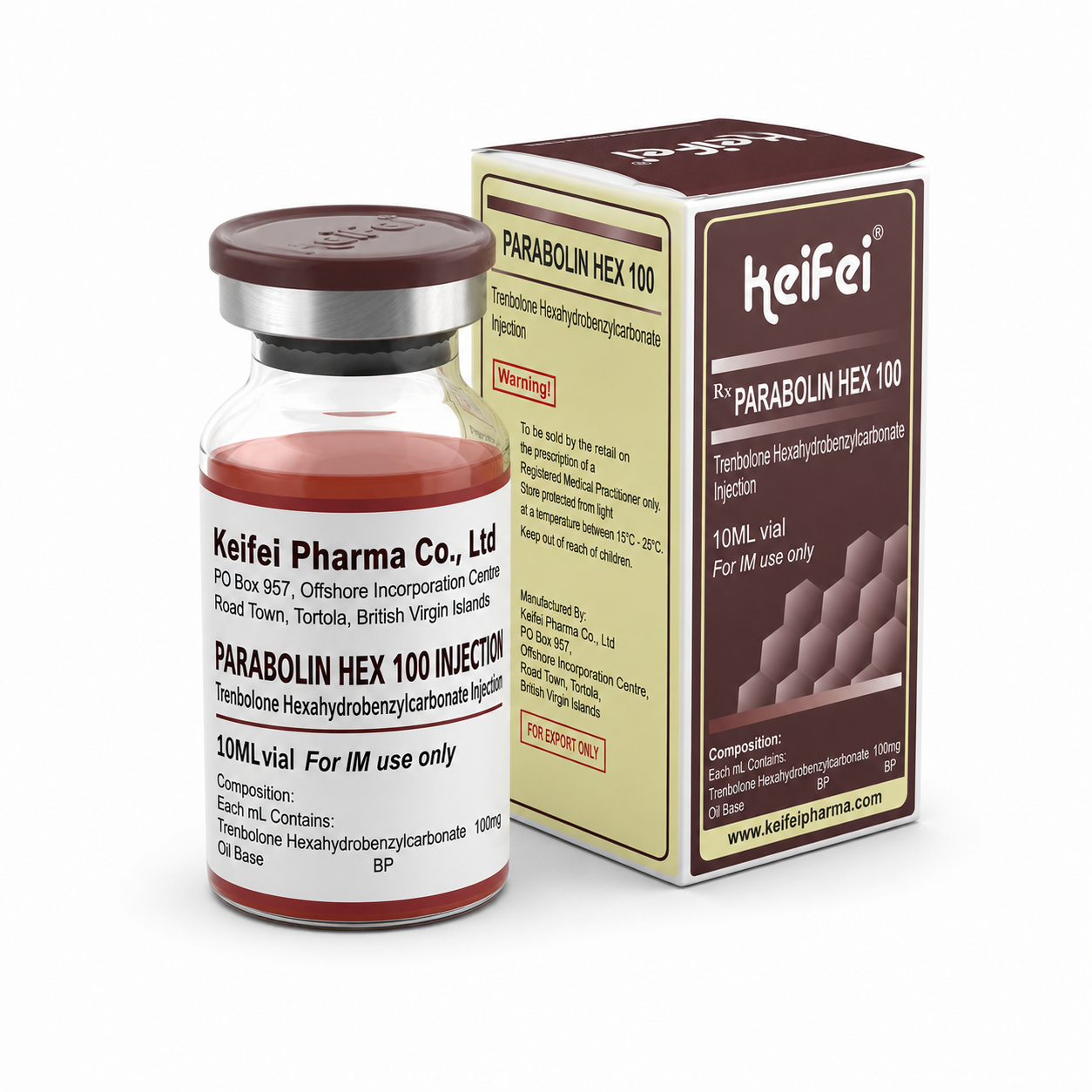 ChatGPT Image Aug 17, 2026, 05_54_48 PM KEIFEI PHARMA – TRENBOLONE HEXAHYDROBENCYLCARBONATE 100mg/10ml (Parabolin – HEX 100), TREN HEX - Image 1