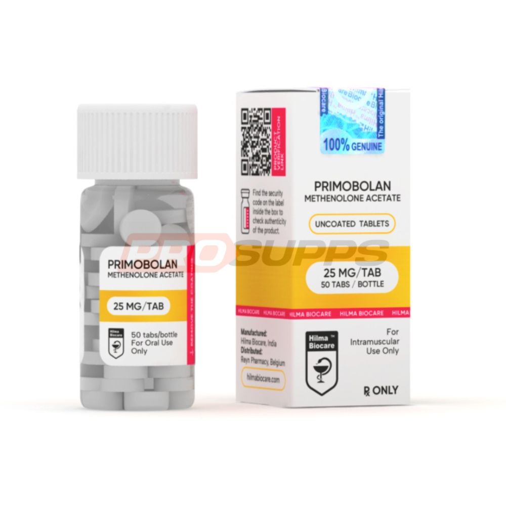 xr:d:DAFzHXqKIVU:15,j:5624278085972509994,t:23110314 HILMA BIOCARE – PRIMOBOLAN ACETATE (METHENOLONE, ORAL PRIMO) 25mg / 50 tabs - Image 1